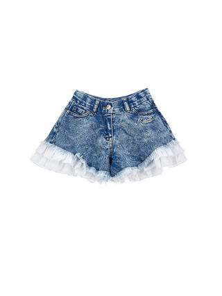 Short cinquetasche strass