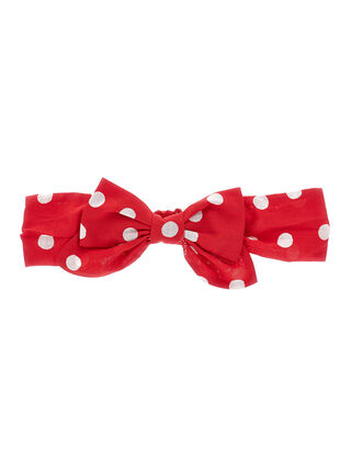 Muslin polka dot headband