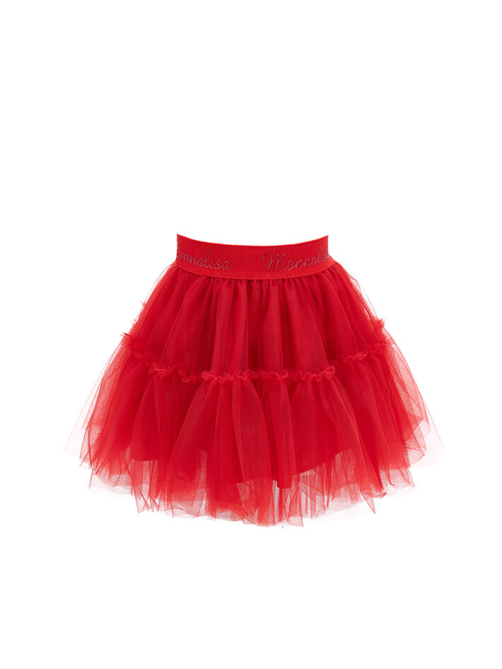 Cherry red tulle skirt new arrivals
