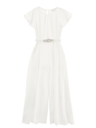 Matte satin one-piece suit