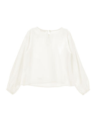 Satin tunic with slits