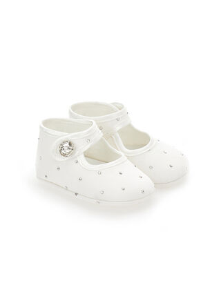 Chic rhinestone baby shoes