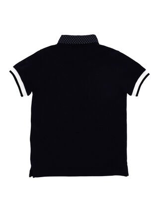 Pique polo with boy print