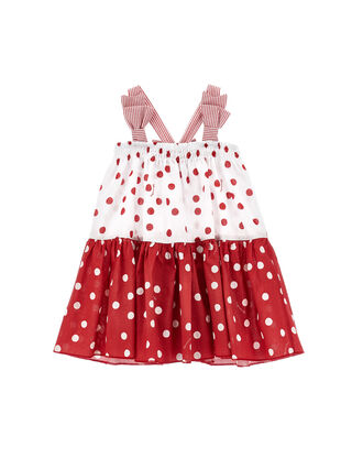 Polka dot cotton dress