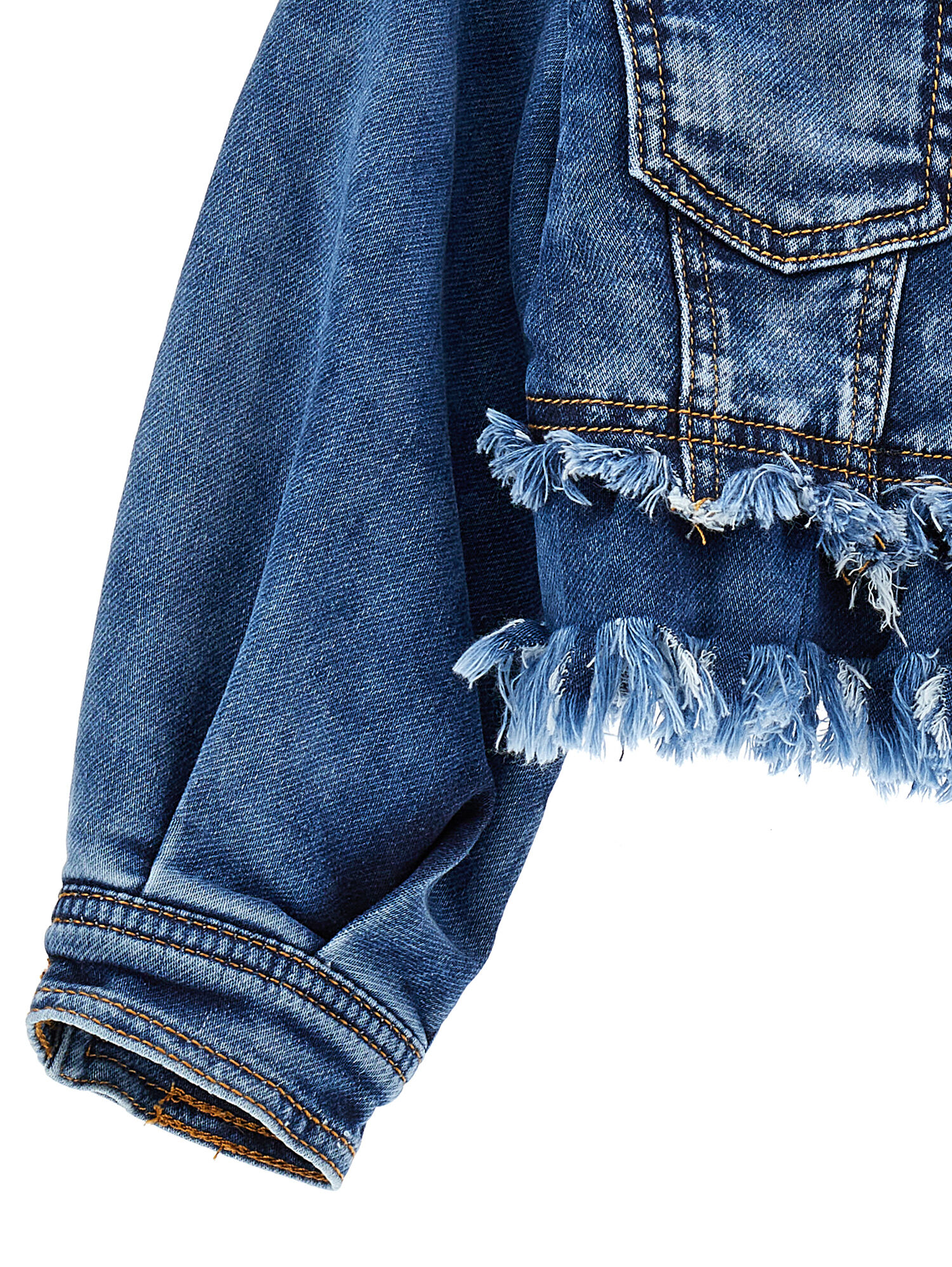 Ruffle denim jacket sales zara