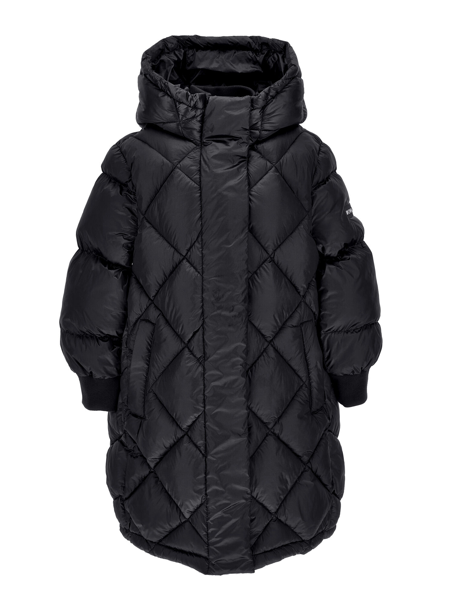 Long padded satin-style jacket girl | Monnalisa Dominican Republic