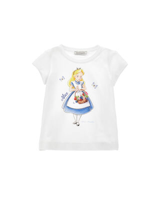 T-shirt en jersey imprimé Alice