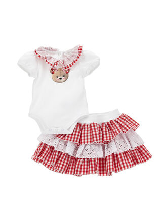 Комплект из двух предметов в клетку виши