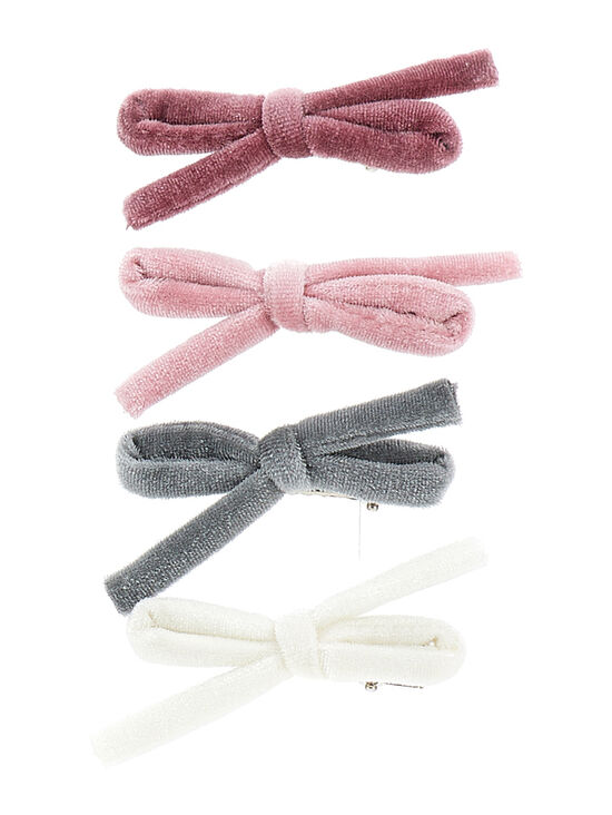 Velvet hair clip set