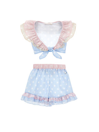 Conjunto de playa de muselina de algodón