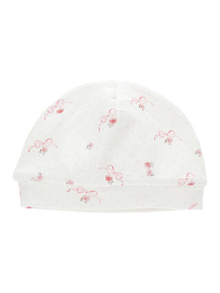 Gorro de punto floral