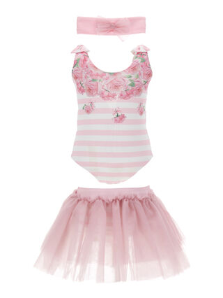 Beach set with tulle details