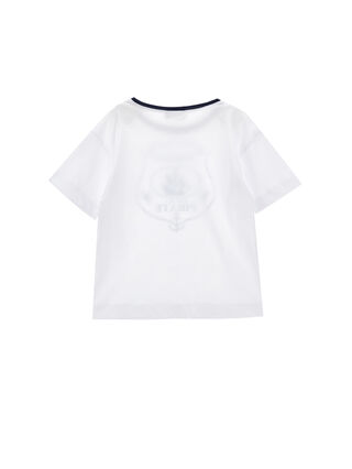 T-Shirt aus Jersey mit Wappen-Print