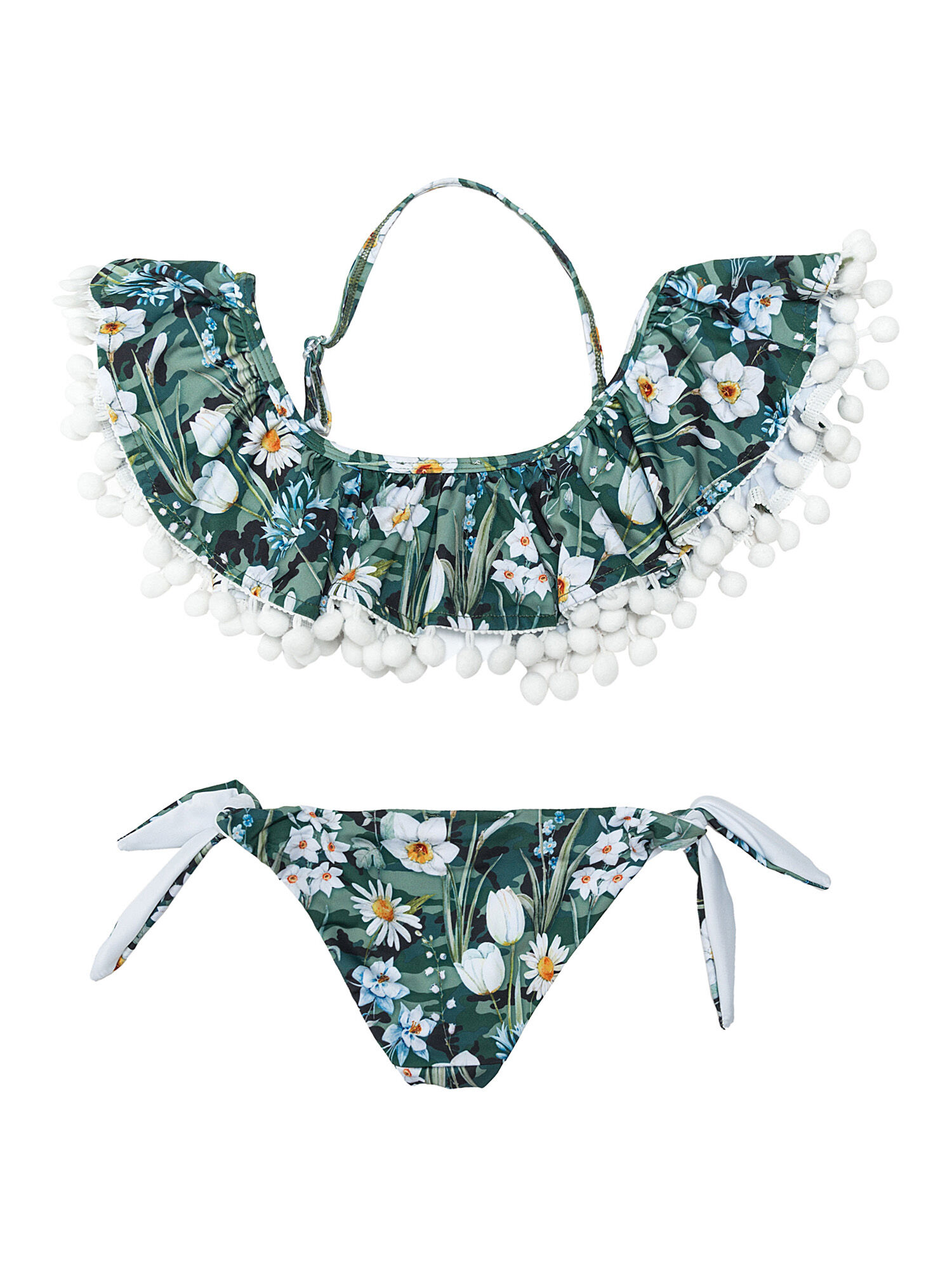 camo bandeau bikini