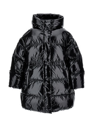 Shiny genuine down jacket