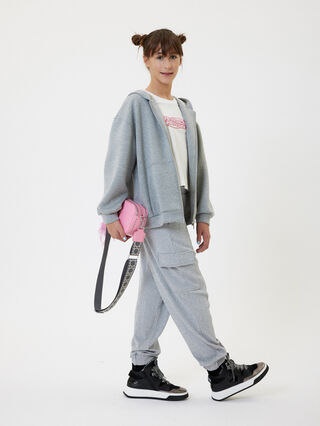 Glitter cargo joggers