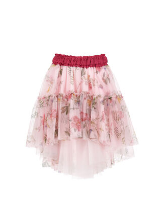 Длинная юбка из тюля