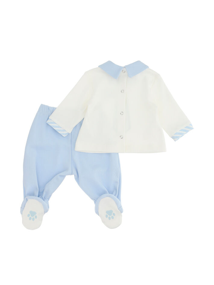 Monnalisa Bambino Abbigliamento Completi Body e tutine Completo neonato interlock 