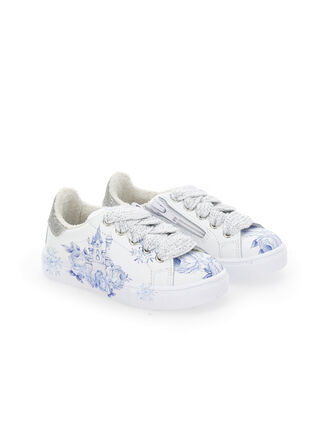 Bicast rose tennis shoes