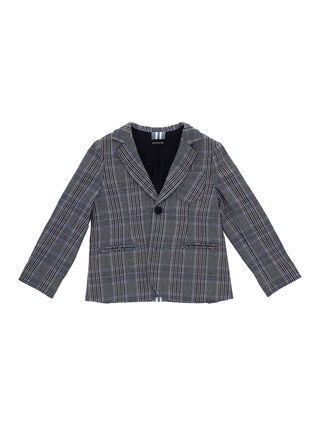 Checked elasticated jacket