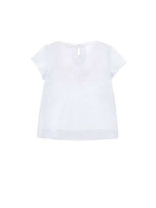 Cotton T-shirt with heart print