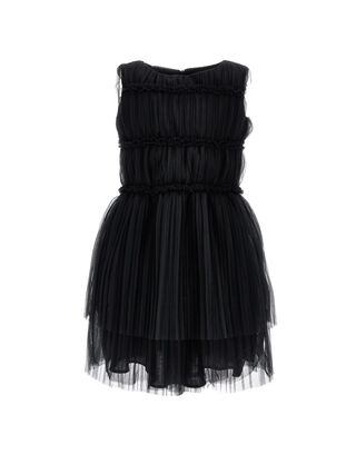 Pleated tulle dress