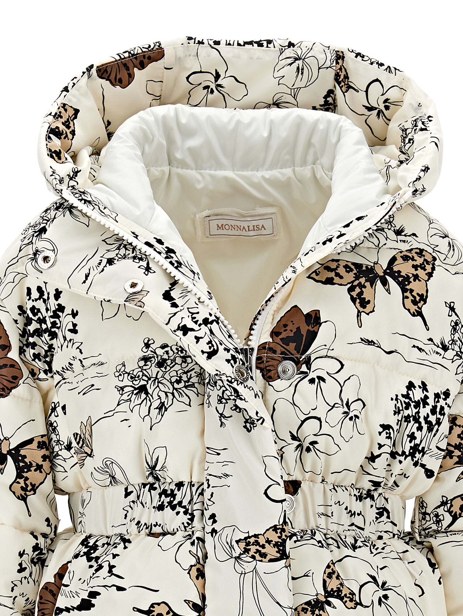 Printed jacket with recycled Comfortemp padding girl Monnalisa