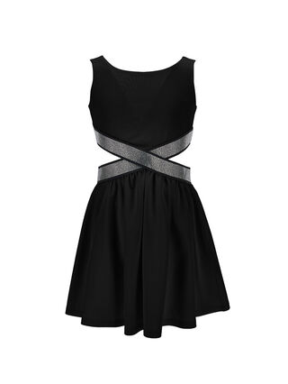 Milano stitch dress with cut out