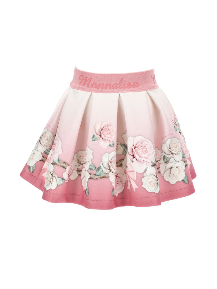 Monnalisa Bambina Abbigliamento Gonne Gonne di tulle Gonna in tulle ramage 