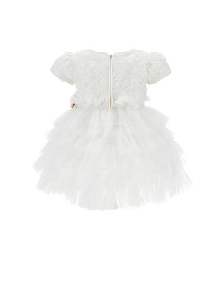 Degradé tulle and sequin dress