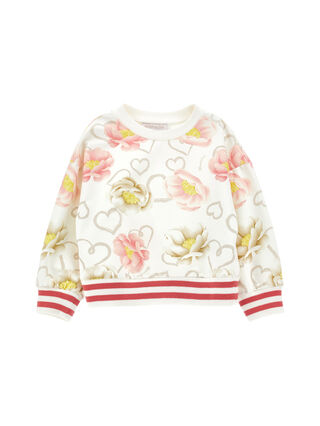 Sudadera con estampado de anémonas