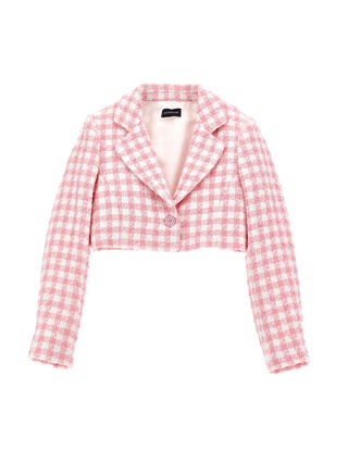 Short houndstooth jacket