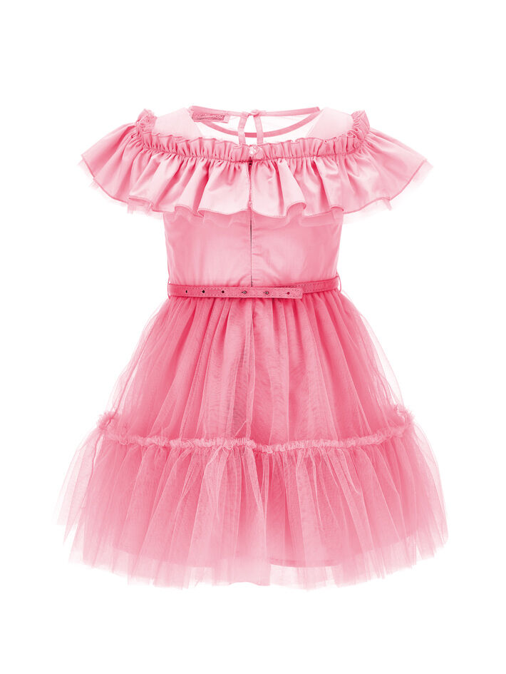 イタリア発! Monnalisa ★Pink キラキラ チュールドレス★12-36M イタリア発! Monnalisa ☆Pink キラキラ チュールドレス☆12-36M