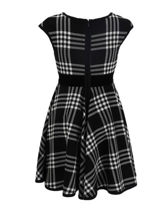 Tartan dress with circle skirt