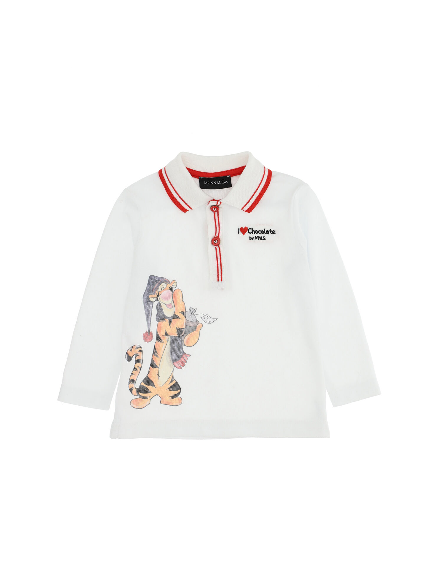 Monnalisa Bambino Abbigliamento Top e t-shirt T-shirt Polo Polo Oxford piquet Tigro 