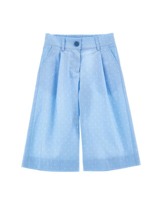 Pantalon raccourci en popeline