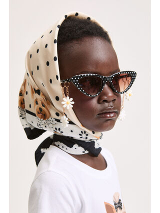 Polka Dot Scarf with Dogs