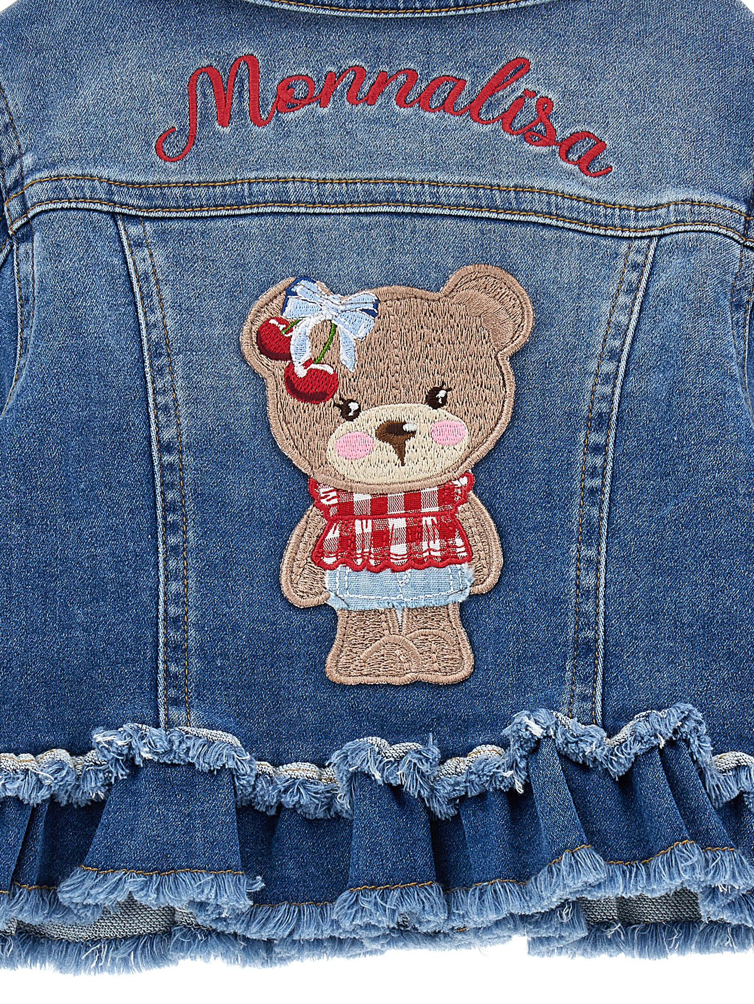 Embroidered denim jacket girl Monnalisa Indonesia
