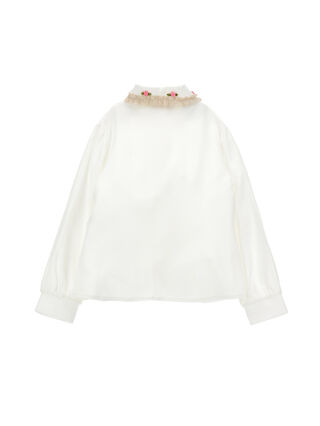 Camicia roselline e pizzo