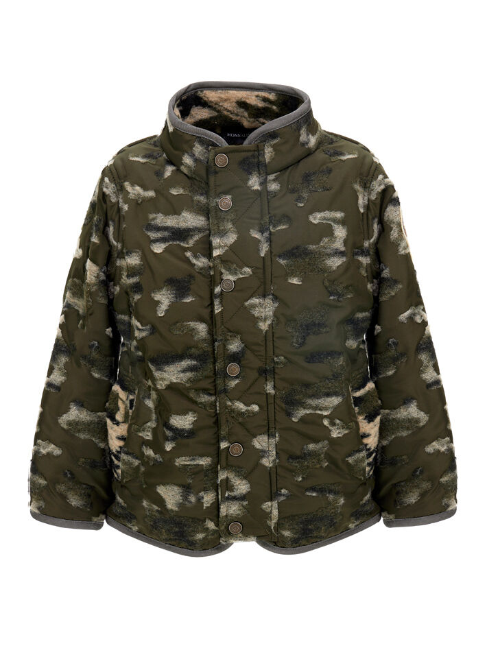 Giubbotto trapuntato camouflage Monnalisa Bambino Abbigliamento Cappotti e giubbotti Giacche Giacche militari 