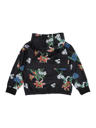 Printed technical rain jacket