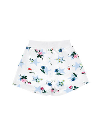 Shorts de felpa con estampado de estrellas