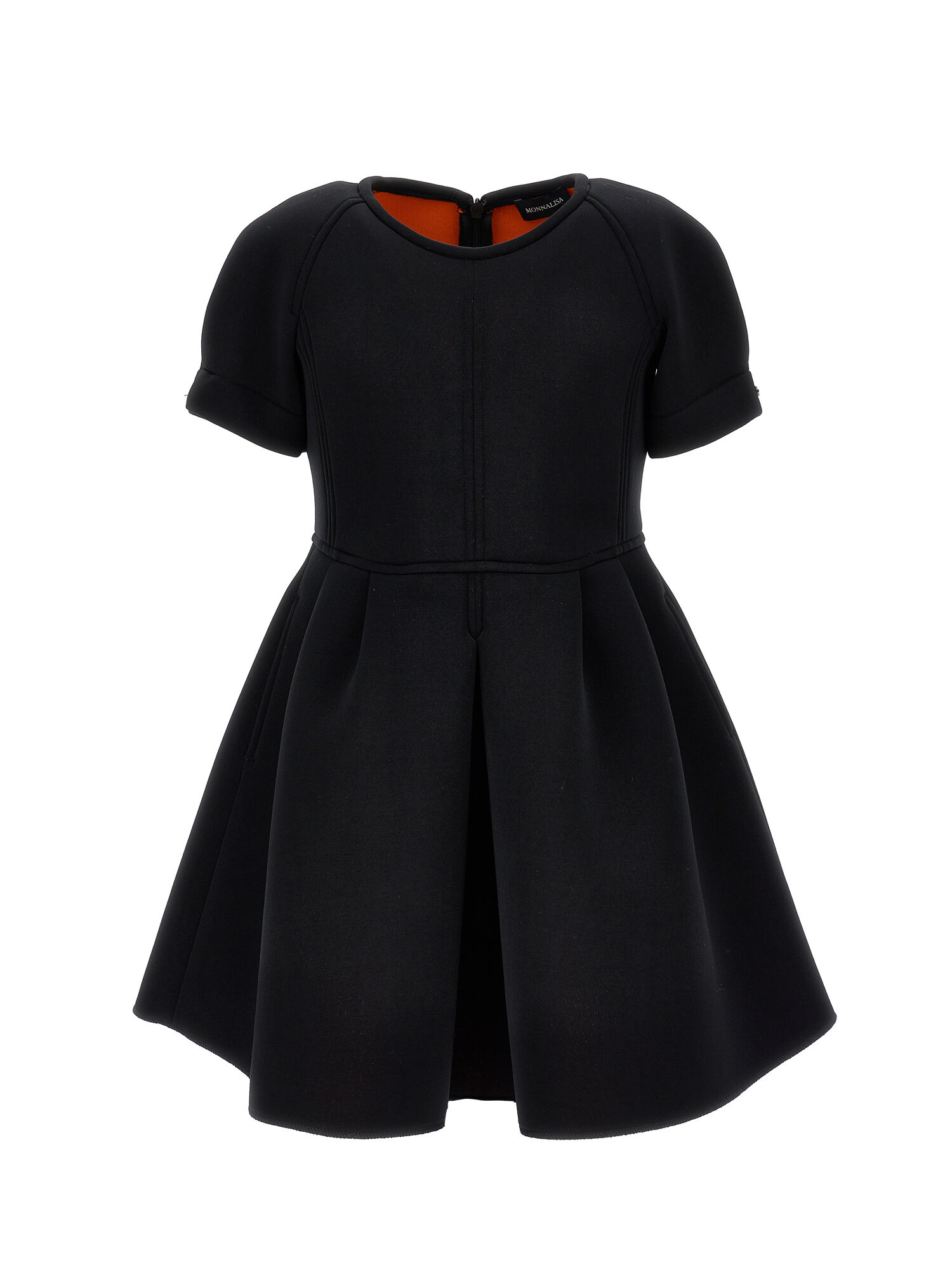 Monnalisa logo-print hoodie dress - Black