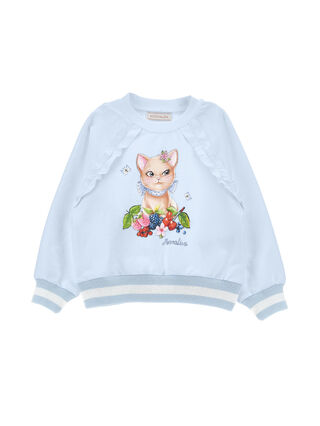 Толстовка из хлопка с котятами