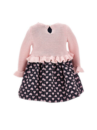 Heart jacquard dress