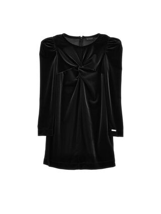 Empire-line chenille dress