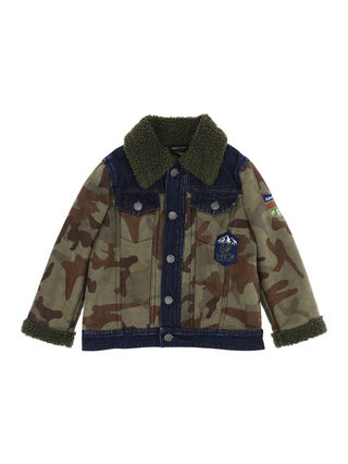 Camoflauge plush jacket