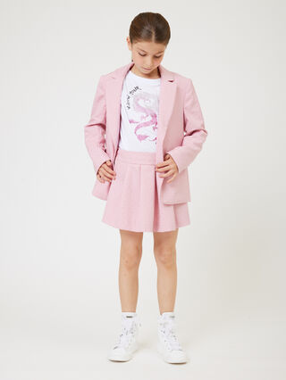 Viscose mini skirt with rhinestones