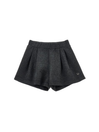 Glitter polka dot Bermuda shorts