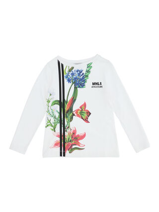 Printed athleisure jersey T-shirt